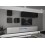 Ensemble meuble TV NEXT 277 AN277-17BW-HG27-1B blanc/noir brillant