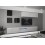 Conjunto mueble TV NEXT 277 AN277-17BW-HG28-1B blanco/negro brillante