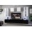 Ensemble meuble TV NEXT 291 AN291-17BW-HG23-1A noir/blanc brillant