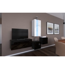 Suporte de TV NEXT 293 AN293-17BW-HG21-1A preto/branco brilhante 197 cm