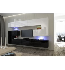 Porta TV NEXT 3 AN3-17BW-HG23-1A nero/bianco lucido 263 cm