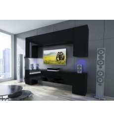 Porta TV NEXT 33 AN33-17B-HG20-1B nero lucido 256 cm