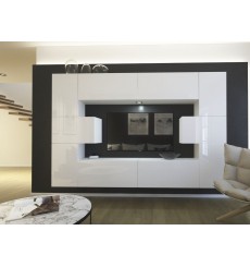 Porta TV NEXT 4 AN4-17W-HG22-1A bianco lucido 240 cm
