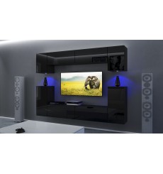 NEXT43 Porta TV AN43-17B-HG20-1B nero lucido 256 cm