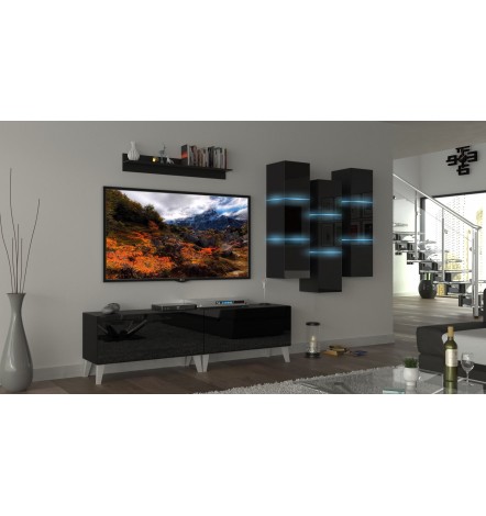 Conjunto mueble TV NEXT 45 AN45-18W-HG2 blanco brillante