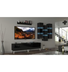 Porta TV NEXT 45 AN45-18B-HG1 nero lucido 303 cm