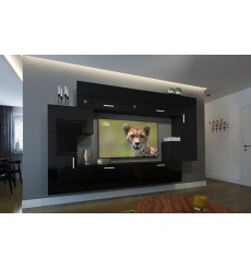 Porta TV NEXT 6 AN6-17B-HG20-1A nero lucido 240 cm