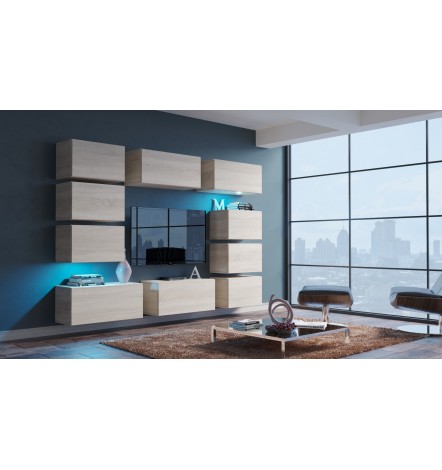 Conjunto mueble TV NEXT 62 AN62-18W-HG2 blanco brillante