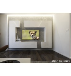 Porta TV NEXT 7 AN7-17W-HG23-1A bianco lucido 256 cm