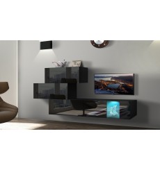 Porta TV NEXT 84 AN84-17B-HG20-1A nero lucido 214 cm