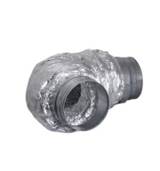 Silenciador acústico flexible SLESD - 25 mm - 80 x 500 mm