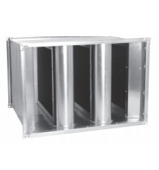 Silencieux acoustique rectangulaire SLC - 5 coulisses - 100-5-1000