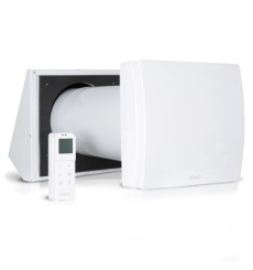 Ventilatore a recupero di calore integrato HRU-MUR-RC-150-60 con telecomando
