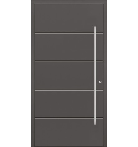 Porte en aluminium PASSIVE ALU F1 90 cm anthracite