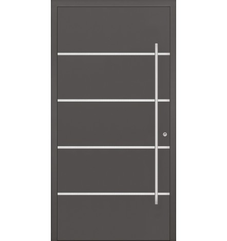 Porte en aluminium PASSIVE ALU F2 90 cm anthracite