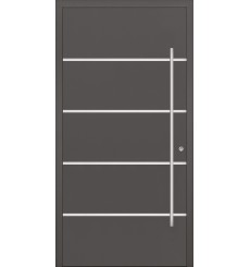 Porte d'entrée en aluminium PASSIVE ALU F2 90 cm anthracite