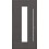 Porte en aluminium PASSIVE ALU G1 90 cm gris