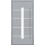 Porte en aluminium PASSIVE ALU G1 90 cm gris