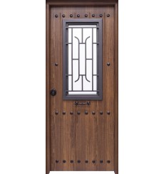 Porte d'entrée en acier SAGA  chêne ancien 100*200 -100*215 cm