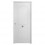 Porte d'entrée en acier SEMIPROVENZAL blanc, 100*200 -100*215 cm