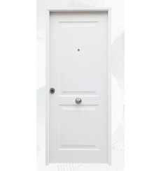 Porta d'ingresso in acciaio CLASICO bianco, 100*200 -100*215 cm