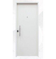 Porta d'ingresso in acciaio SAGA 1110 bianco 100*200 -100*215 cm
