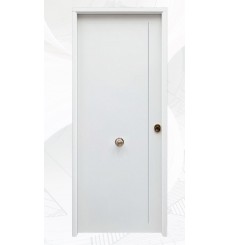 Porta d'ingresso in acciaio SAGA 1120 bianco 100*200 -100*215 cm