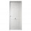 Puerta de entrada en acero CORAL blanco, 100*200 -100*215 cm