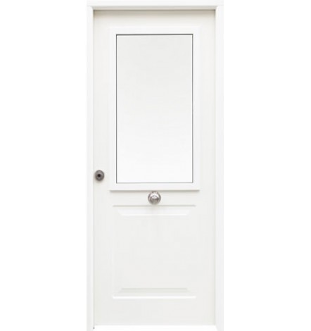Porte d'entrée en acier CLASICA-CR blanc, 100*200 -100*215 cm