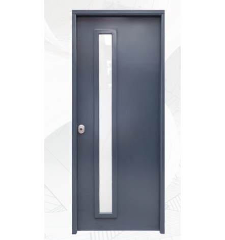 Porte d'entrée en acier CLASICA-CR blanc, 100*200 -100*215 cm