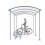 Marquesina para bicicletas ZORZA para 10 bicicletas - 420 cm