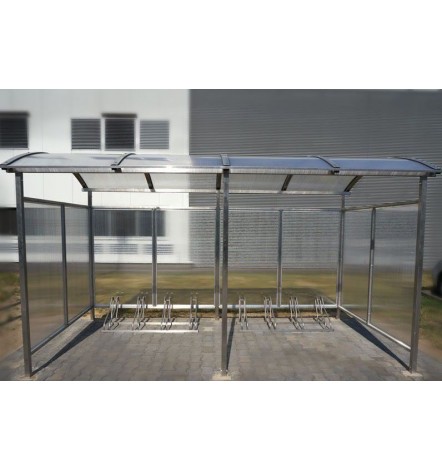 Abri à vélos ZORZA INOX pour 10 vélos - 420 cm