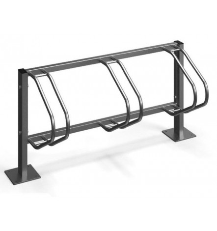 Soporte para bicicletas ECHO-3 en acero galvanizado