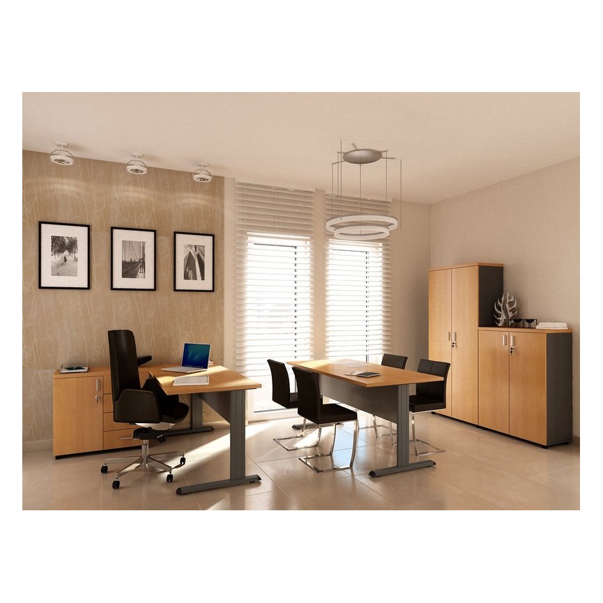 Ensemble De Bureau Complet 5 Elements Neil Mobilier Bureau Design Et Pas Cher