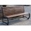 Banc KOLIBER 183 cm noir-bois foncé