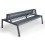 Banc NARCYZ double-face 190 cm