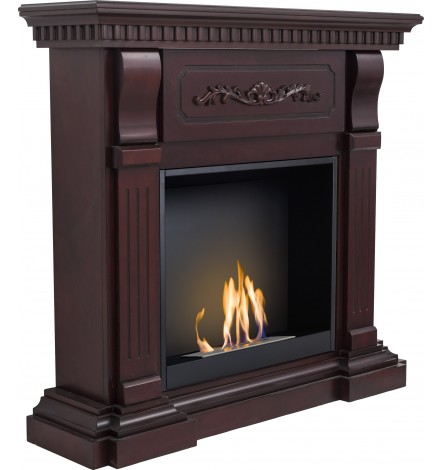 Inserto bioetanol con mantel RIVIERA 102x96x28cm cereza