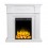 Inserto bioetanol con mantel RIVIERA 102x96x28cm blanco