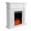 Inserto bioetanol con mantel RIVIERA 102x96x28cm blanco