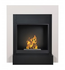 Inserto bioetanol con mantel SIMPLE 90x96x35cm blanco