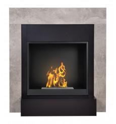 Inserto bioetanol con mantel SIMPLE 90x96x35cm cemento