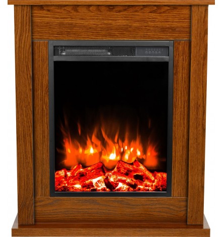 Inserto eléctrico con mantel POKER 750/1500W, 74x88x20cm cemento