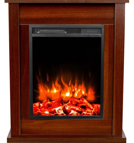 Inserto eléctrico con mantel POKER 750/1500W, 74x88x20cm roble