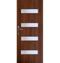 Porte d'intérieur vitrée PRESTIGE noyer en plusieurs dimensions