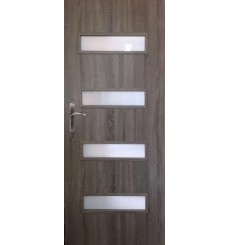 Porte d'intérieur vitrée PRESTIGE chêne truffier en plusieurs dimensions