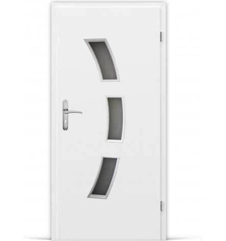 Porte d'intérieur vitrée ZEUS blanc en plusieurs dimensions