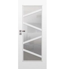 Porte d'intérieur vitrée ENZO blanc en plusieurs dimensions