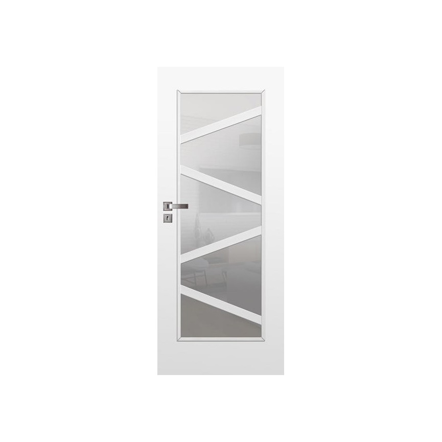 Porte d'intérieur vitrée ENZO blanc en plusieurs dimensions