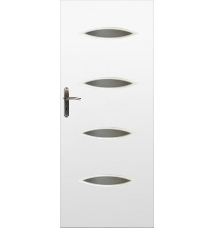 Porte d'intérieur vitrée ASCONA blanc en plusieurs dimensions