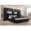 Tête de lit PANAMA 14/HG/B/1-1C noir/noir brillant 290x184x35cm